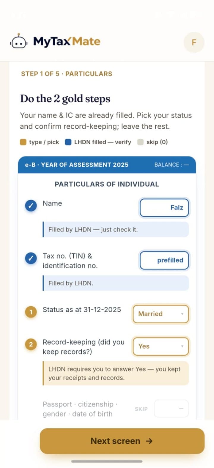 A co-pilot that files with you on MyTax