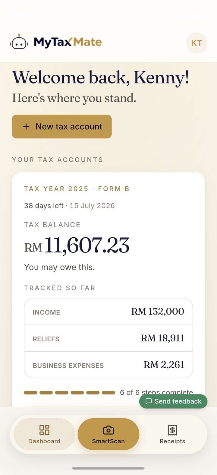 Income, reliefs and expenses, live